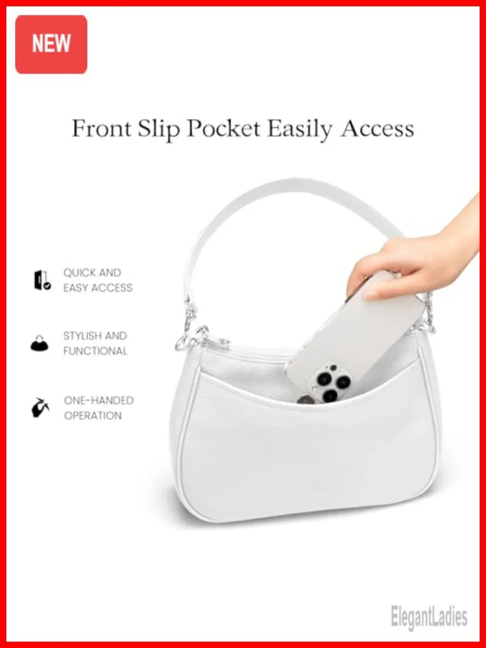 Genuine Leather Crossbody Bag Anti Theft Hobo Purse RFID